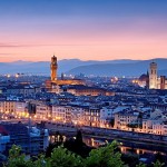 Firenze panorama di sera